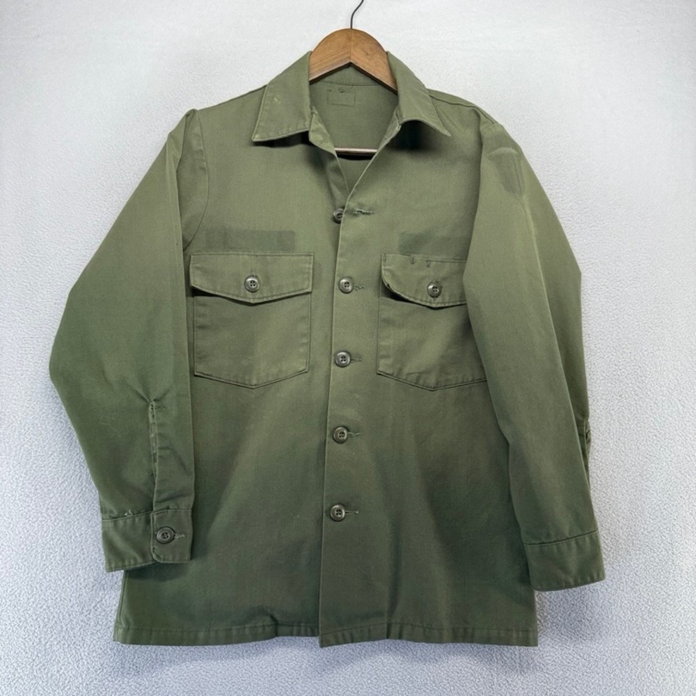 Military OG-507 Utility Shirt Mens M Green Vintage Field Jacket Cotton Vintage